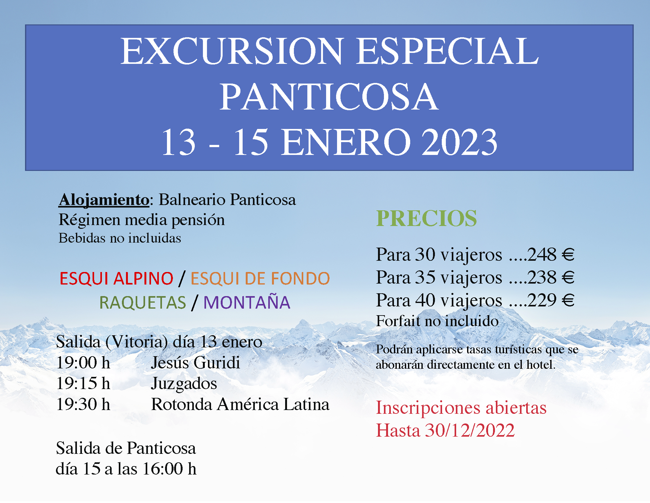 Foto EXCURSION ESPECIAL PANTICOSA